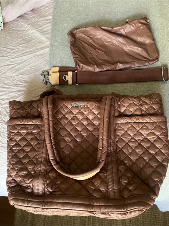 MZ Wallace Handbags - MZ Wallace empire tote delux in terracotta.